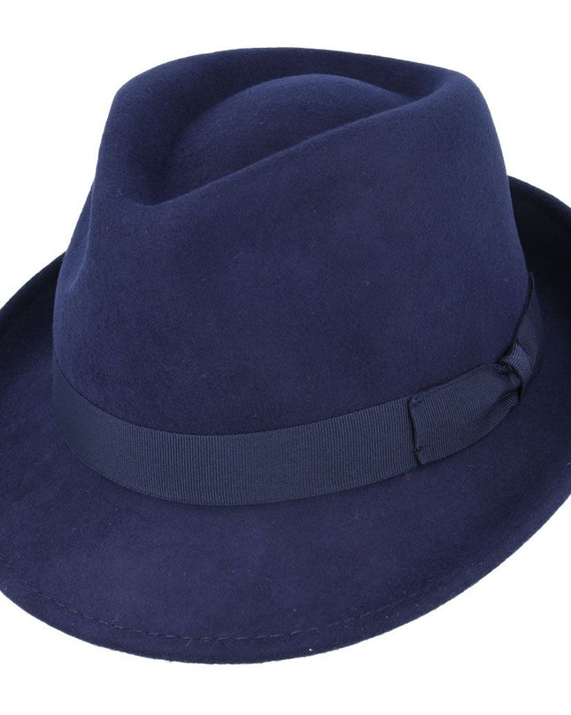 Men Wool Felt Trilby Hat