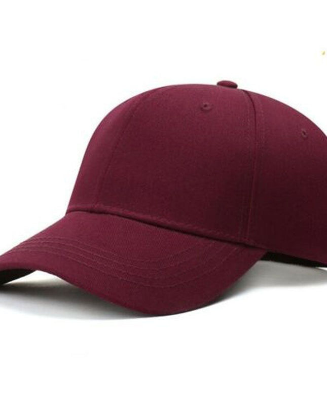 Structured Curved Visor Baseball Cap Six Panel