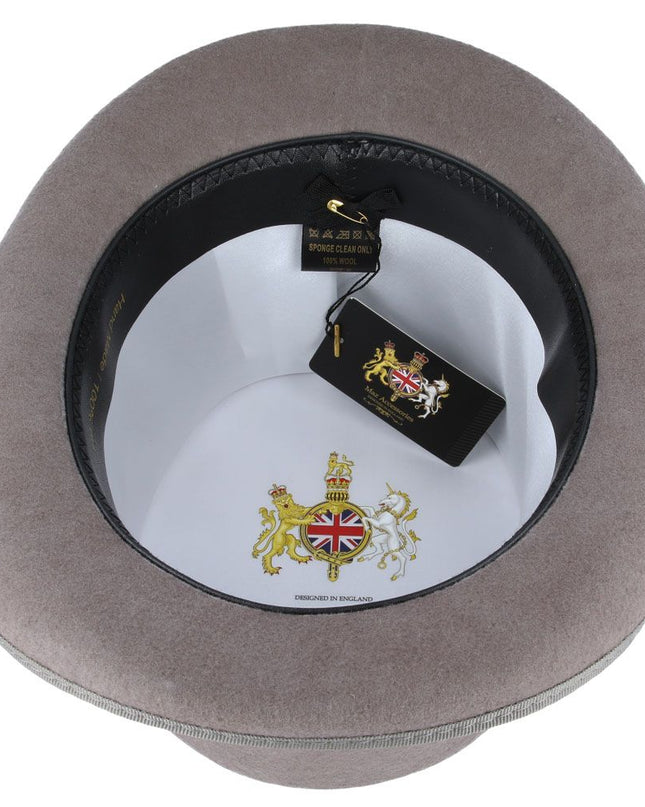 Victorian Top Hat Wool Felt Traditional 6" Tall