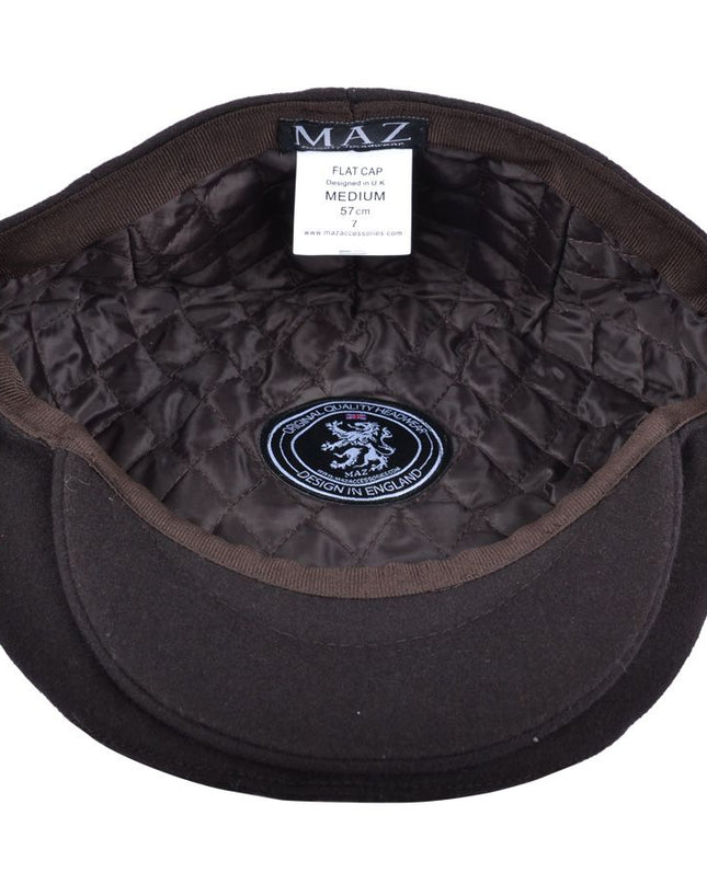 Men Wool Flat Cap Classic Gatsby Cap