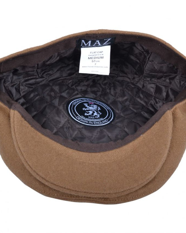 Men Wool Flat Cap Classic Gatsby Cap