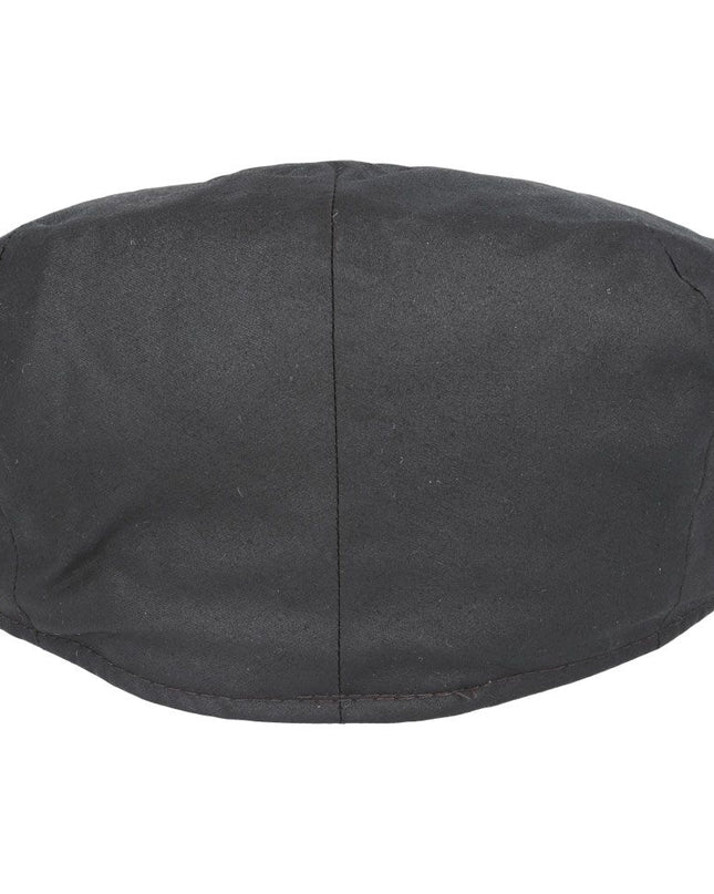 Men Water Repellent Oilcloth Flat Cap