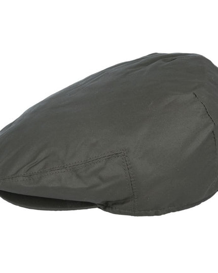 Men Water Repellent Oilcloth Flat Cap