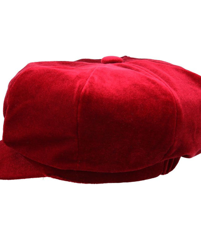 Ladies Fashion Velvet Baker Boy Hat