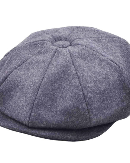 Wool Newsboy Cap Classic Button Top Baker Boy Hat