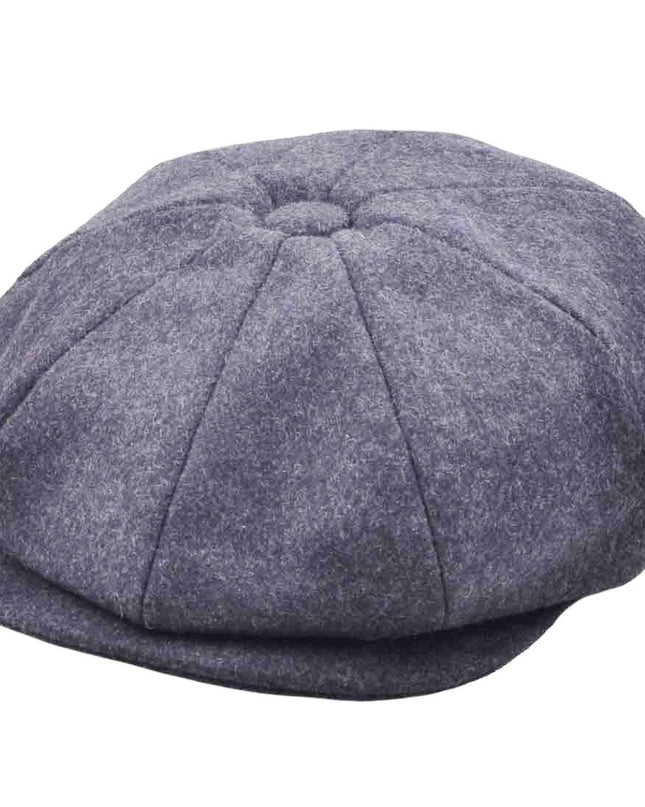 Wool Newsboy Cap Classic Button Top Baker Boy Hat