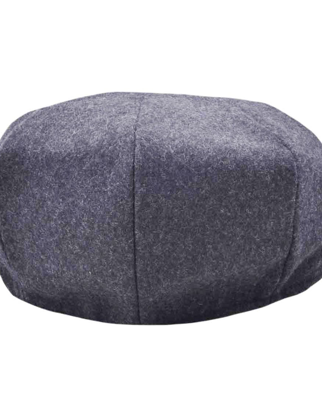 Wool Newsboy Cap Classic Button Top Baker Boy Hat