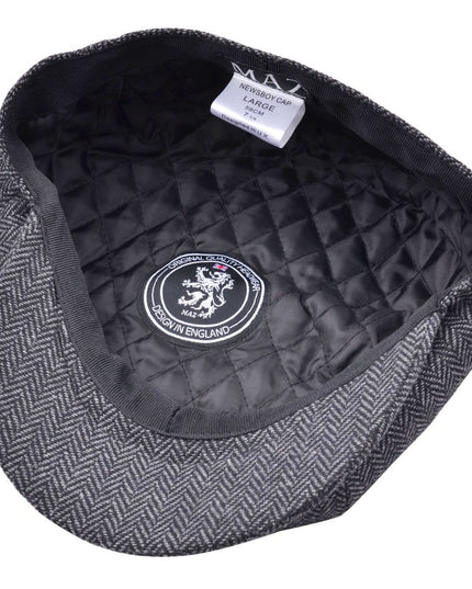 Herringbone Newsboy Cap 8 Panel Classsic Baker Boy Hat