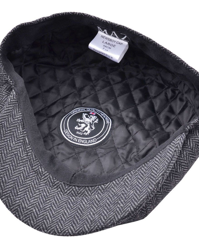 Herringbone Newsboy Cap 8 Panel Classsic Baker Boy Hat