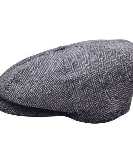 Herringbone Newsboy Cap 8 Panel Classsic Baker Boy Hat