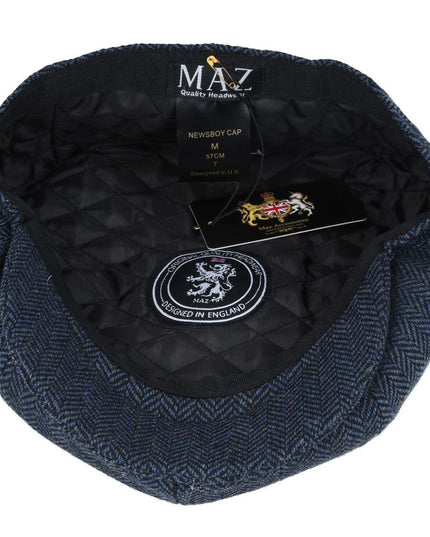 Herringbone Newsboy Cap 8 Panel Classsic Baker Boy Hat