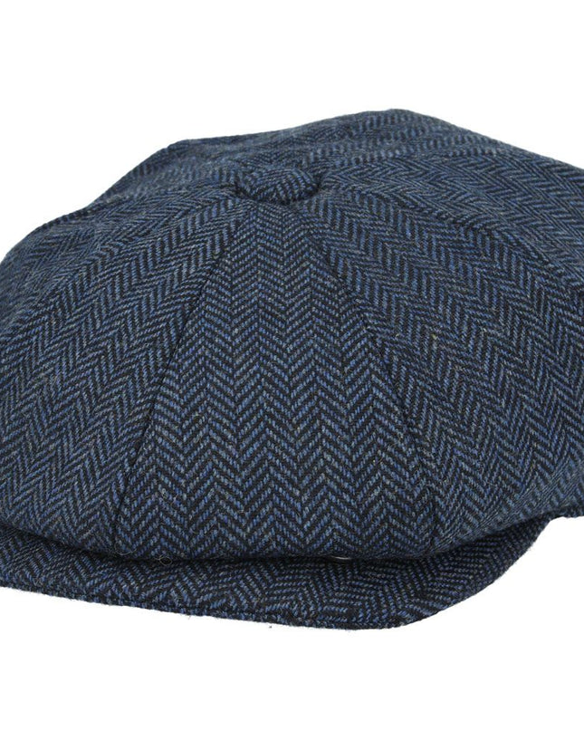 Herringbone Newsboy Cap 8 Panel Classsic Baker Boy Hat